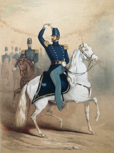 Titelblatt eines Musiknotenblatts für die Boston Light Dragoons von American School